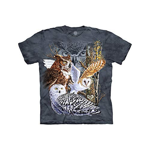 The Mountain Find 11 Owls Adult T-Shirt Grey Small The Mountain Find 11 Owls Adult T-Shirt Grey Small