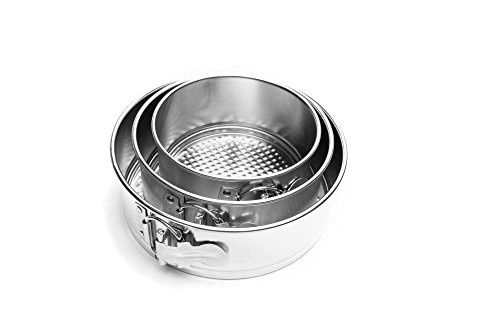 Fox Run 4563 Mini Springform Pan Set, Tin-Plated Steel, 3-Piece Fox Run 4563 Mini Springform Pan Set, Tin-Plated Steel, 3-Piece