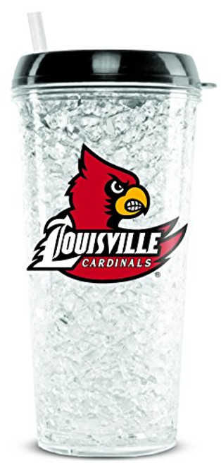 Duck House NCAA Louisville Cardinals 16oz Crystal Freezer Tumbler with Lid and Straw white Duck House NCAA Louisville Cardinals 16oz Crystal Freezer Tumbler with Lid and Straw white