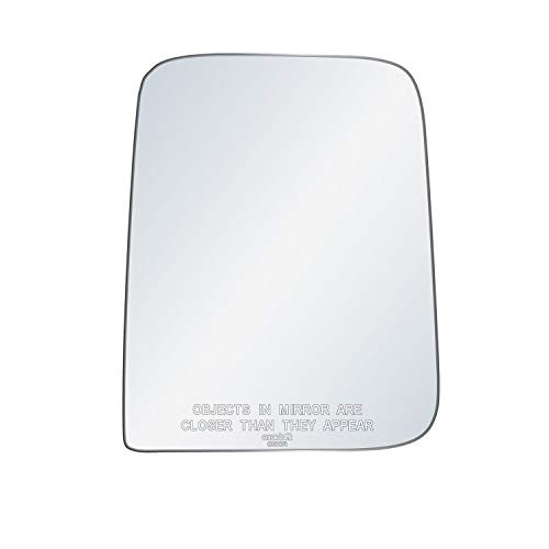 exactafit 8100R Passenger Side Mirror Glass Replacement Plus 3m Adhesives Compatible With Jeep 1987-2002 Wrangler 1997-2002 TJ Right Hand Door Wing RH