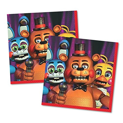 2 Pack of Five Nights at Freddys Lunch Napkins16ct each