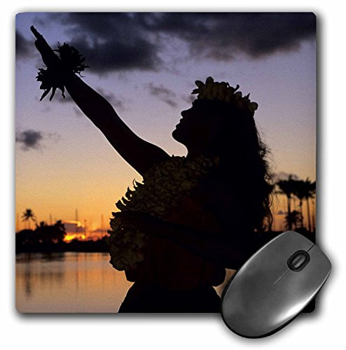 3dRose LLC 8 x 8 x 0.25 Inches Hula Oahu Hawaii Michael Defeats Mouse Pad (mp_89815_1)