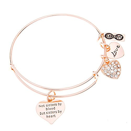 Infinity Collection Best Friends Bracelet- Not Sisters by Blood But Sisters by Heart Bracelet Best Friend Jewelry