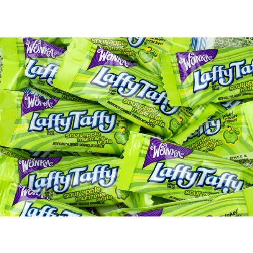 Wonka Laffy Taffy Sour Apple Flavored Chewy candies 3 POUNDS