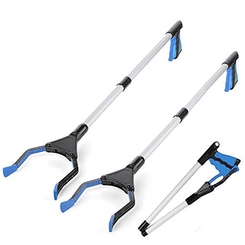 Grabber Reacher Tool Reacher Grabber Grabber Tool for Elderly 32 Foldable Litter Picker Trash Gripper Litter Picker Garden Nabber Long Arm Extension Pick Up Stick Grabber Blue-Z-2 Pack Grabber Reacher Tool Reacher Grabber Grabber Tool for Elderly 32 Foldable Litter Picker Trash Gripper Litter Picker Garden Nabber Long Arm Extension Pick Up Stick Grabber Blue-Z-2 Pack