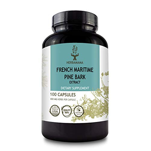 Pine Bark 100 Capsules 400 mg Filled with Pine Bark Extract Supports Heart Health Max Potency Blood Pressure Support Non-GMO Pine Bark 100 Capsules 400 mg Filled with Pine Bark Extract Supports Heart Health Max Potency Blood Pressure Support Non-GMO