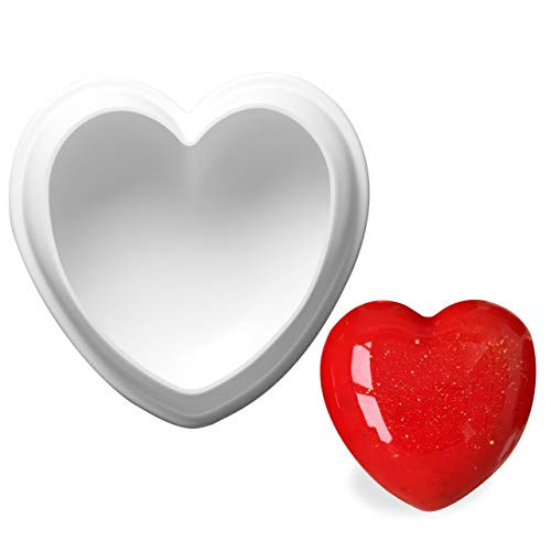 AICHEF Silicone Mold For Baking 6-Inch Heart-Shaped Mold Chocolate Mousse Cake Dessert Molds_Household High Temperature French Cake Mold Mousse Dessert Silicone Mold Pastry Cake Molds