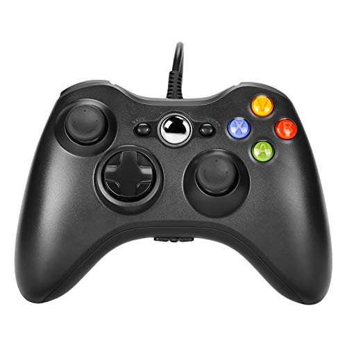 PomisGam Wired Controller PC Game Console for Microsoft Xbox 360  Xbox 360 SlimPC Windows 7 8 10 Steam Wired USB Gamepad with Dual Vibration and ergonomics