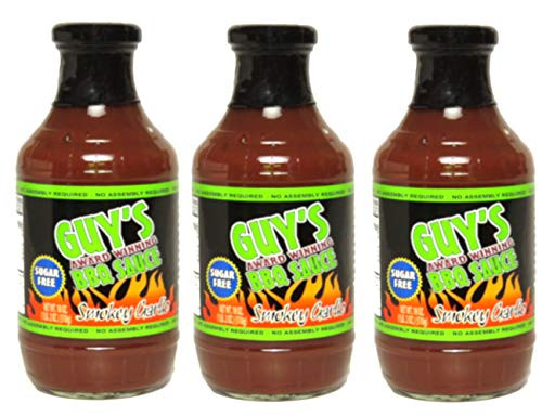 Guys Award Winning Sugar Free BBQ Sauce - 3 Pack - Smokey Garlic Guys Award Winning Sugar Free BBQ Sauce - 3 Pack - Smokey Garlic