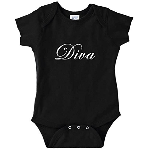 Decal Serpent Diva Funny Baby Bodysuit Infant Black 6 Months