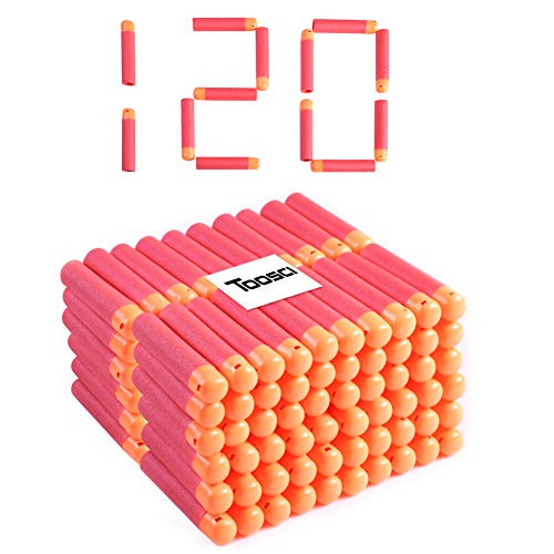 Toosci Mega Dart Refill Pack 120 Pcs 9_5cm Red Premium Refill Bullets for N-Strike Mega Series Blasters