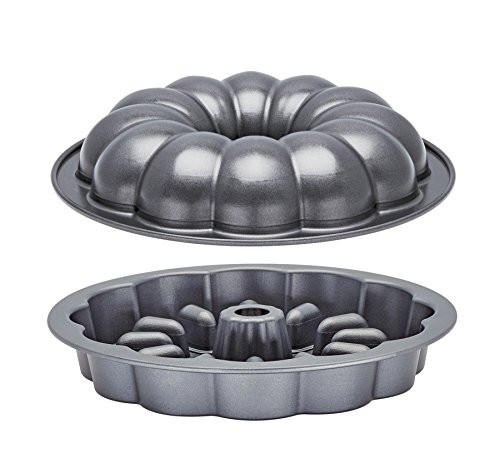 Baker's Advantage Fillables 2-Piece Non-Stick Fluted Cake Pan, 9-Inch