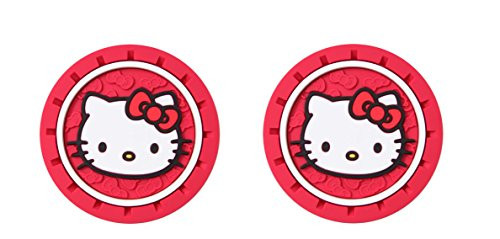 Hello Kitty Heavy Duty Rubber Auto Cup Coaster 2 pc