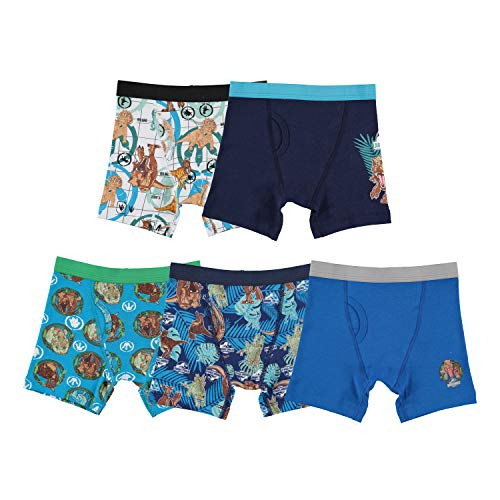 Handcraft Little Boys Jurassic Park 5pk Boxer Briefs Assorted 4