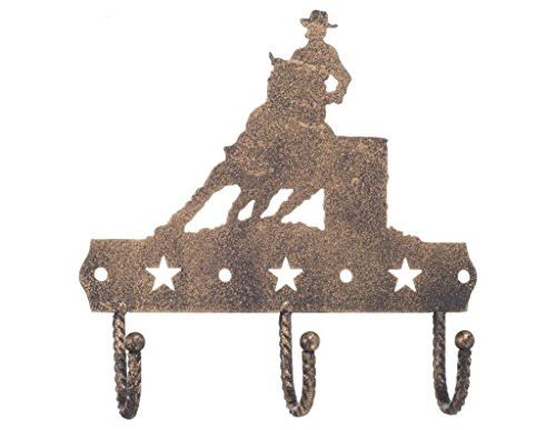 Gift Corral 3 Hook Rack - BlackBronze - Barrel Racer