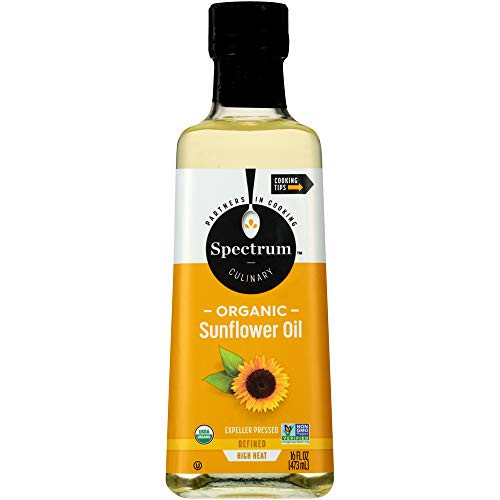 Spectrum Sunflower Oil Organic High Heat 16 fl oz