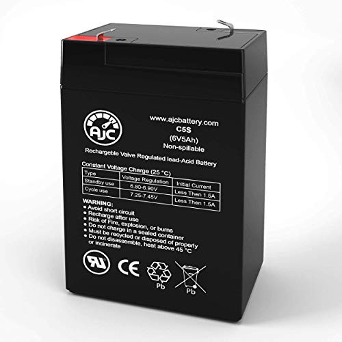 Tork 640 6V 5Ah Emergency Light Battery - This is an AJC Brand Replacement