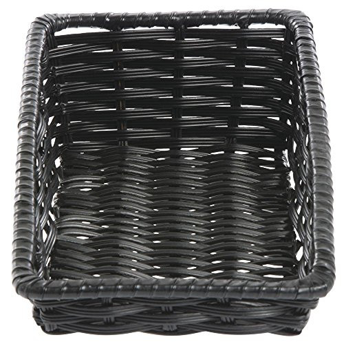 HUBERT Black Storage Basket Tapered - 7 12L x 14D x 1 12 to 4H