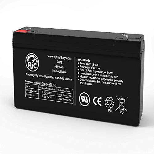 National Power GS013P2 6V 7Ah Sealed Lead Acid Battery - This is an AJC Brand Replacement