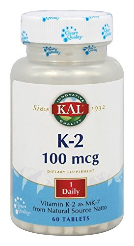 Kal 100 Mcg K2 Mk-7 Tablets 60 Count