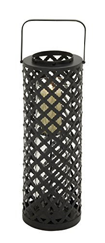 Deco 79 65457 Metal & Glass Candle Lantern