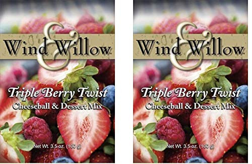 Wind  and  Willow Sweet Cheeseball and Dessert Mix - 3_5 Oz_ 2-pack Triple Berry Twist