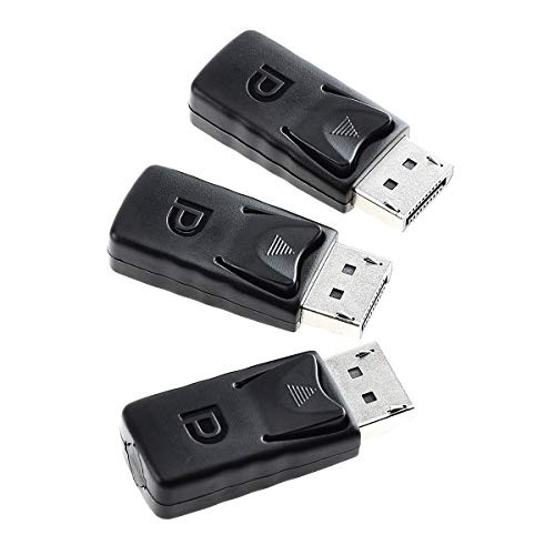 DP - DisplayPort Display Emulator EDID Emulator Plug DP Dummy Plug 2560x160060Hz-3840x216017Hz-3Pack