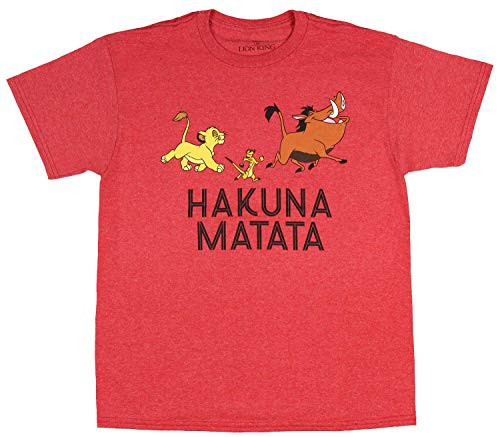 Disney Lion King Shirt Boys Simba Timon Pumbaa Hakuna Matata T-Shirt Small 56