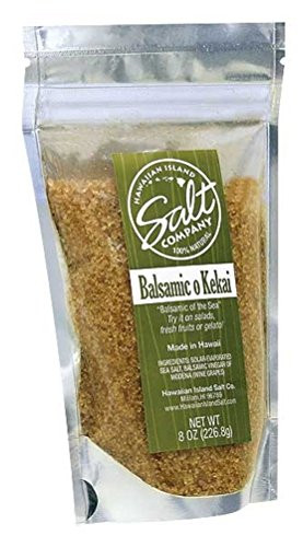 Hawaiian Island Salt Company Sea Salt Seasoning Balsamic o Kekai 8 Ounce Pouch