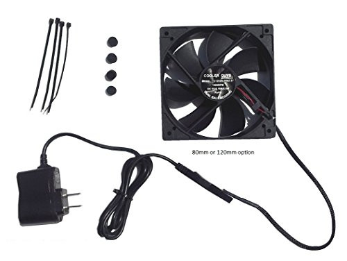 Coolerguys Quiet 120mm AC Powered ReceiverComponent Cooling Fan