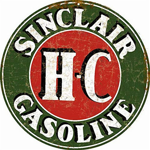 Sylty Sinclair H-C Gasoline Man Cave Garage Car Motor Oil Sign 12X12 Inch