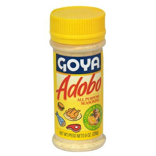 Goya Adobo Seasoning With Lemon  and  Pepper 8oz Adobo Con Limon  and  Pimiento 2 units