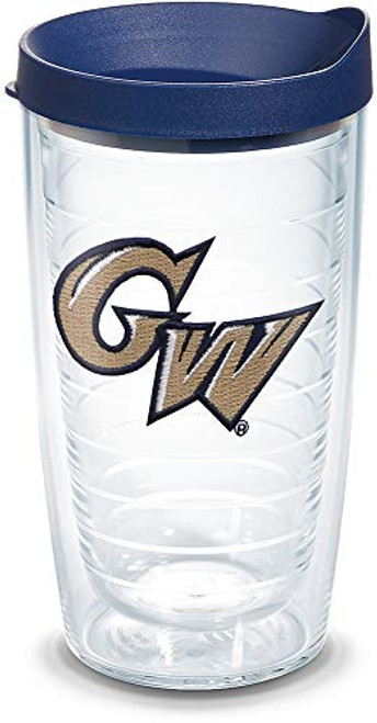 Tervis George Washington Colonials Logo Tumbler with Emblem and Navy Lid 16oz Clear Tervis George Washington Colonials Logo Tumbler with Emblem and Navy Lid 16oz Clear