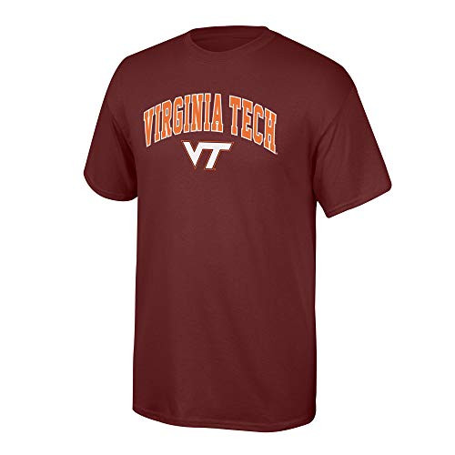 Elite Fan Shop Virginia Tech Hokies Mens T Shirt Team Color Arch XX-Large