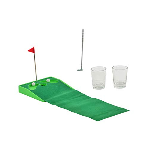 Item Table Golf Putting Shot Glass Drinking Game Set