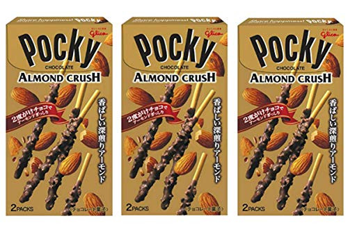 Glico POCKY Chocolate stick snacksAlmond crunch×3_ No_a215