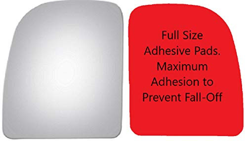 Mirrex 71211 Fits Driver Left Side Upper Flat Mirror Glass Replacement for Ford Econoline E-350 E-450 Super Duty 2002 2003 2004 2005 2006 2007 2008 2009 2010 2011 2012 2013 2014 2015