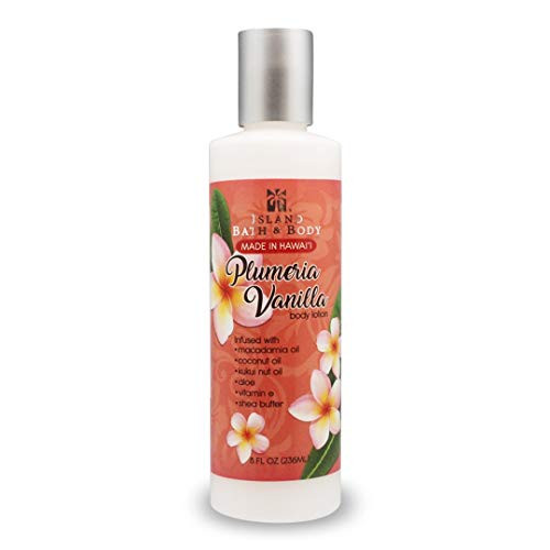 Island Bath and Body Plumeria Vanilla 8 fl oz Hawaiian Body Lotion