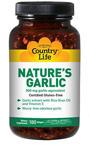 Country Life Natures Garlic 500 mg 180-Count