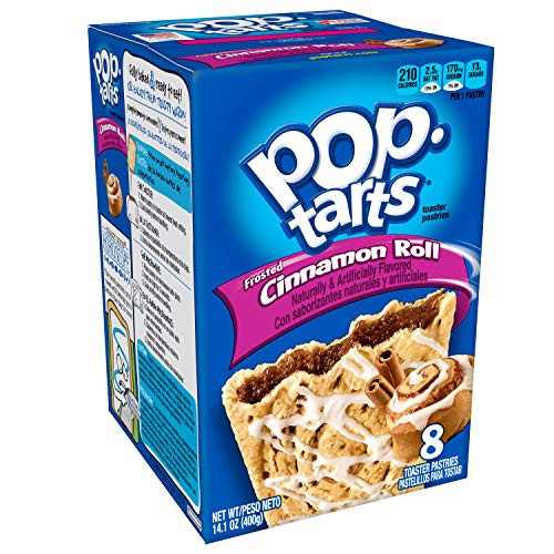Pop-Tarts Breakfast Toaster Pastries Frosted Cinnamon Roll Flavored 14_1 oz 8 CountPack of 8