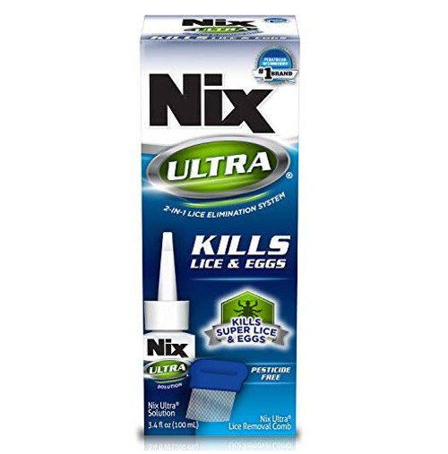 Nix Ultra 2-in-1 Super Lice Treatment 3_4 fl oz and Lice  and  Egg Removal Comb