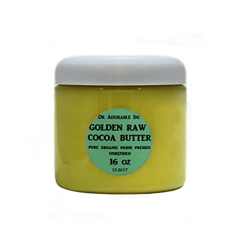 GOLDEN COCOA BUTTER ORGANIC RAW Grade A PRIME PRESSED UNREFINED 16 OZ1 LB GOLDEN COCOA BUTTER ORGANIC RAW Grade A PRIME PRESSED UNREFINED 16 OZ1 LB