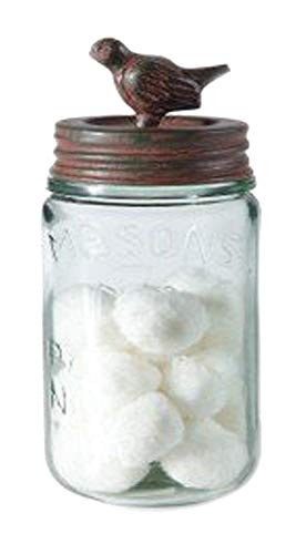 Colonial Tin Works Pint Mason Jar with Songbird Lid - GreenRust