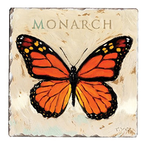 CounterArt "Monarch" Tumbled Tile Coasters (Set of 4)
