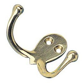 Sea-Dog Brass Double Coat Hook 671515-1