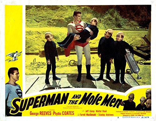 Posterazzi Superman And The Mole Men Lobbycard George Reeves Cape 1951_ Movie Masterprint Poster Print 14 x 11 Posterazzi Superman And The Mole Men Lobbycard George Reeves Cape 1951_ Movie Masterprint Poster Print 14 x 11
