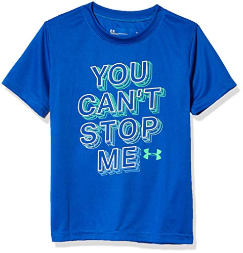 Under Armour Boys Little UA You Cant Stop ME SS Versa Blue 6