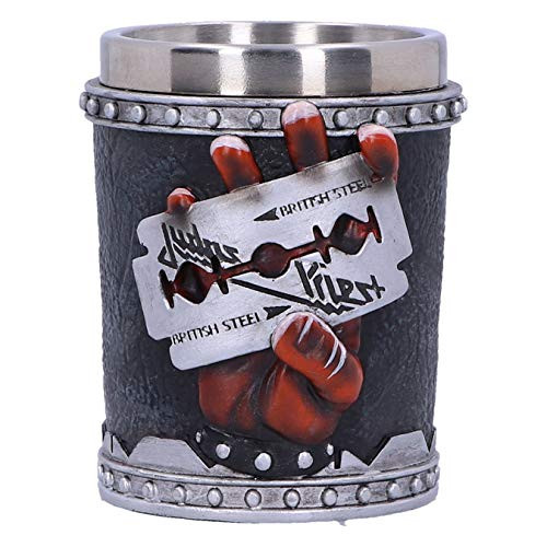 Nemesis Now Judas Priest British Steel Album Shot Glass Black 7_5cm
