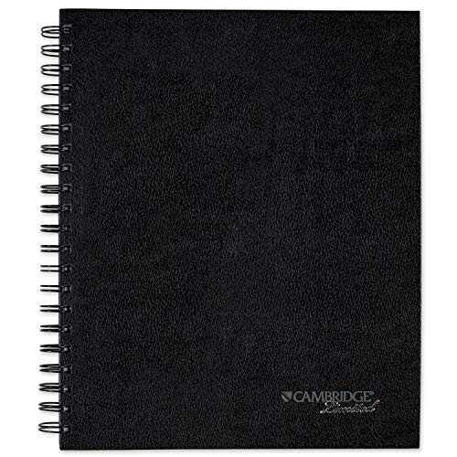 Cambridge Limited Business Notebook 8-12 X 11 Hard Cover Wirebound Black 06100