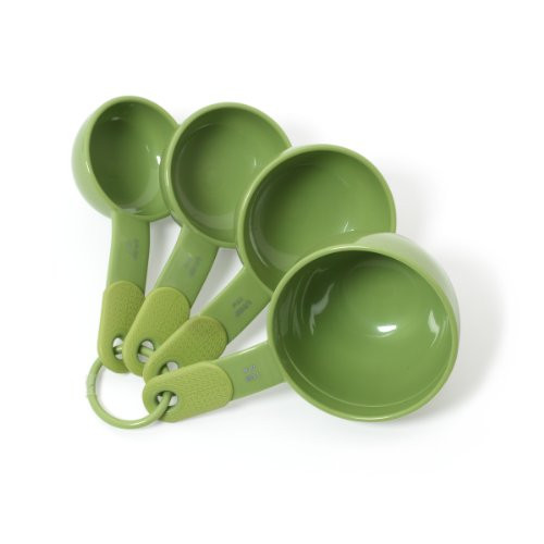 KitchenAid Classic Plastic Measuring Cups, Green Apple, Set of 4